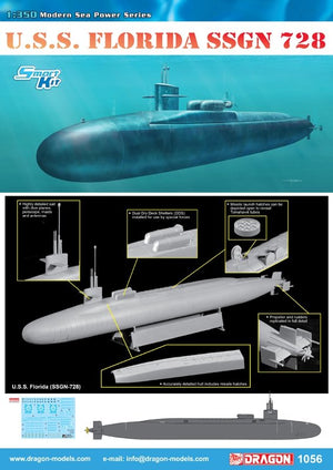 Dragon 1056 USS FLORIDA SSGN 728 (1/350) – image 2