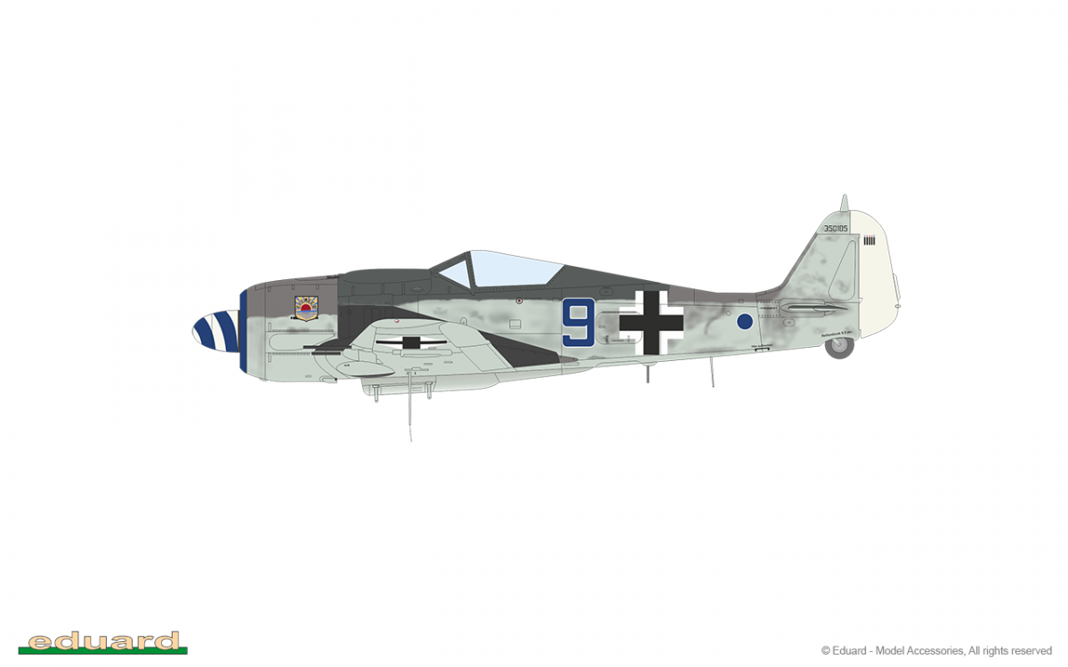 Eduard 7463 Fw 190A-8 ailes standard 1/72 – immagine 12