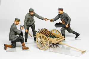 Copper State Models F32-006 Équipe de ravitaillement du personnel d&amp;#39;aérodrome allemand avec chariot 1/32 – Bild 3