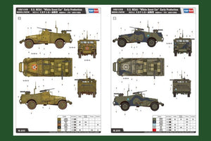 Hobby Boss 82451 U.S. M3A1 White Scout Car Early Production 1/35 – zdjęcie 3