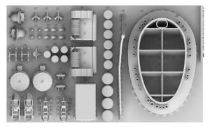 MK1 Design MD-20025 DKM Cuirassé SCHARNHORST PACK VALEUR pour Trumpeter 1/200 – immagine 2