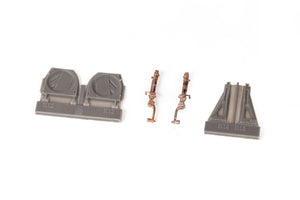 Train d&amp;#39;atterrissage Eduard 648994 P-51B/C, jambes en bronze, échelle 1/48 – immagine 6