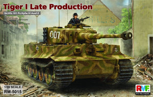 Maquette Rye Field Model 5015 Tiger I, production tardive, échelle 1/35