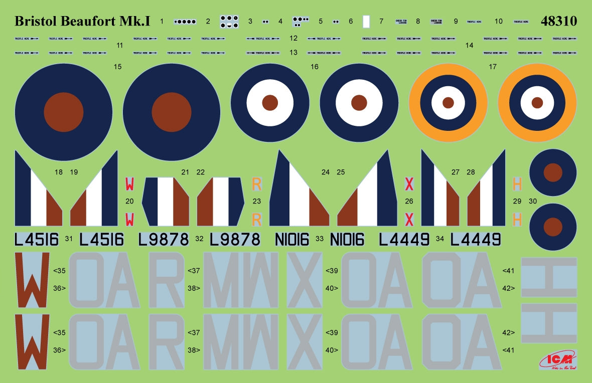ICM 48314 Bristol Beaufort Mk.I. Raid de bombardement 1/48 – image 3