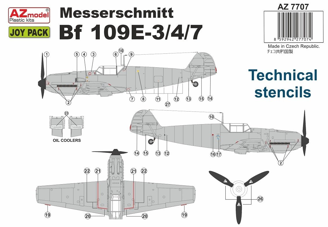 AZ Modèle AZ7707 Bf 109E-3/4/7 JOYPACK 1/72 – image 2