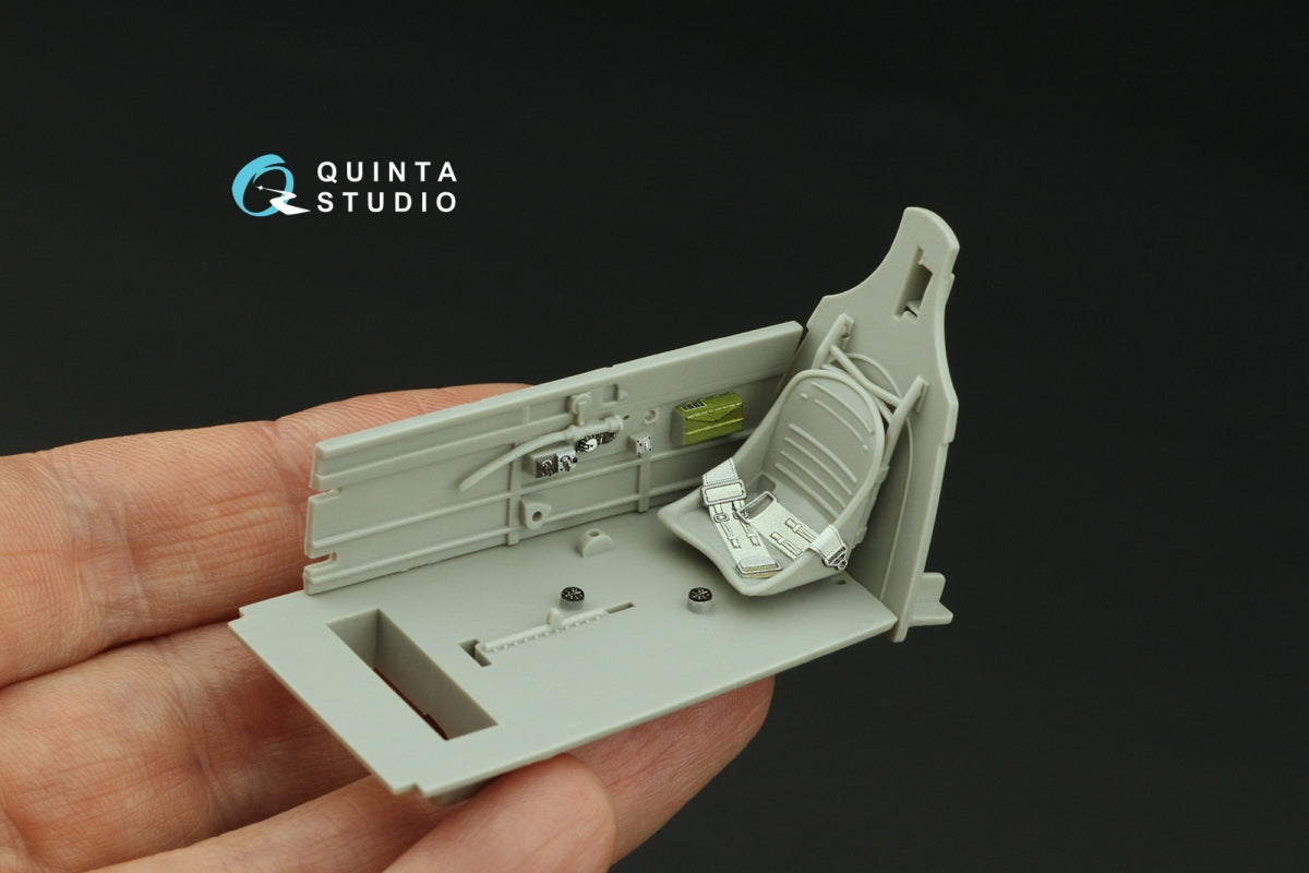 Intérieur imprimé en 3D et coloré sur papier décalcomanie Quinta Studio QD32146 P-40B Warhawk (Trumpeter) 1/32  – image 7