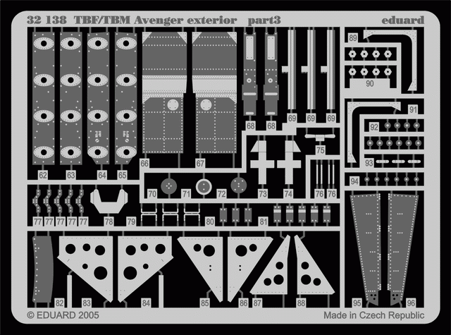 Eduard 32138 TBF/TBM extérieur 1/32 TRUMPETER – image 3