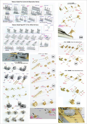 Pontos 35020F1 IJN Congo 1944 Ensemble de détail 1/350 – image 13