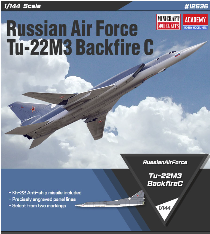 Academy 12636 Tu-22M3 Backfire C 1/144 – immagine 2