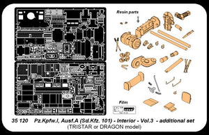 Aber 35120 Panzer IA partie 3 intérieur (TRI) (1/35) – immagine 4