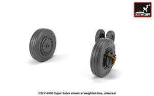 Roues Armory Models AW32303 F-100D Super Saber avec pneus lestés 1/32 – immagine 4