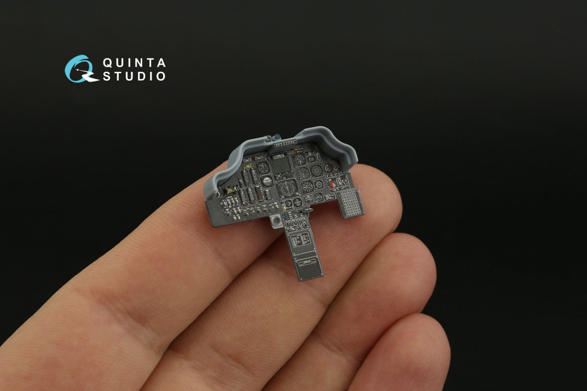 Intérieur imprimé en 3D et coloré sur papier décalcomanie Quinta Studio QD35090 AH-64A (Academy) 1/35 – image 3