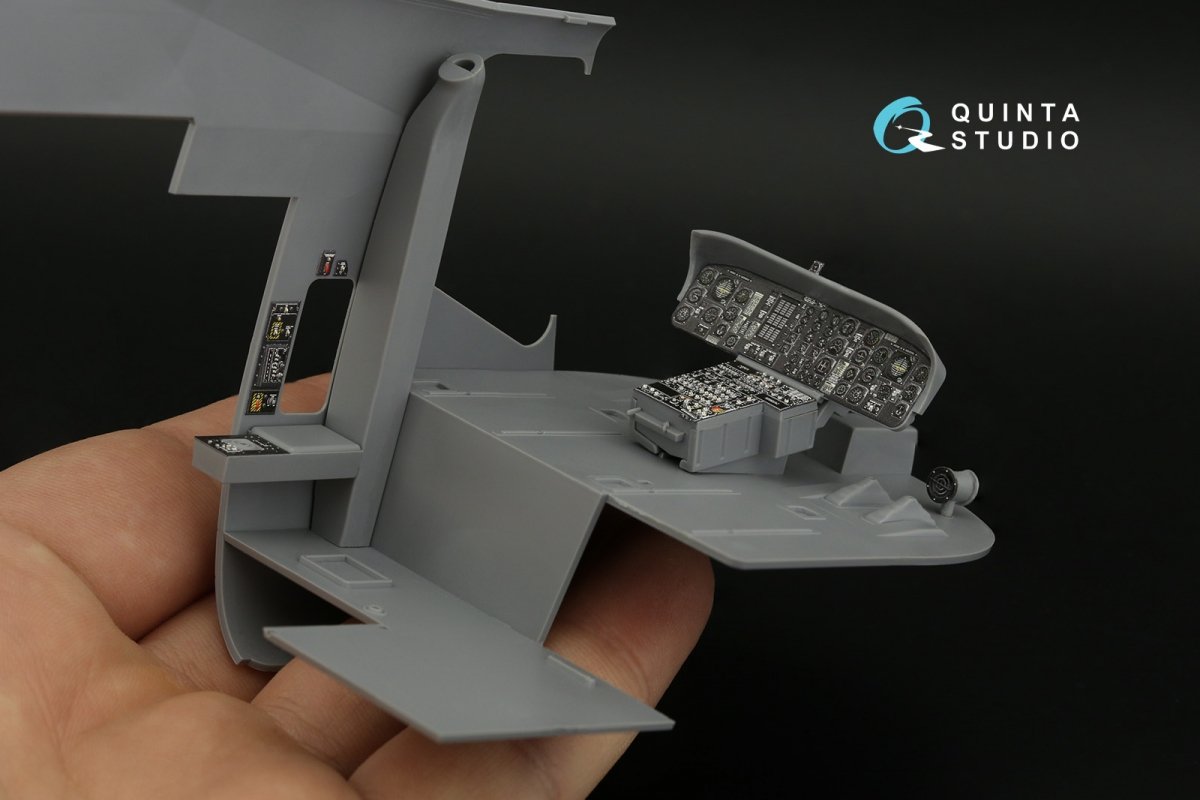 Intérieur imprimé en 3D et coloré sur papier décalcomanie (ICM) Quinta Studio QDS-35100 CH-54A (petite version) 1/35 – image 7