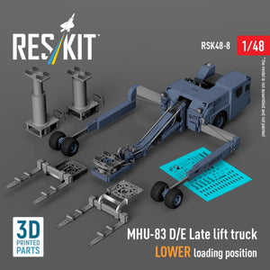 RESKIT RSK48-0008 MHU-83 D/E Chariot élévateur tardif, position de chargement inférieure (kit de modèle imprimé en 3D) 1/48 – immagine 4