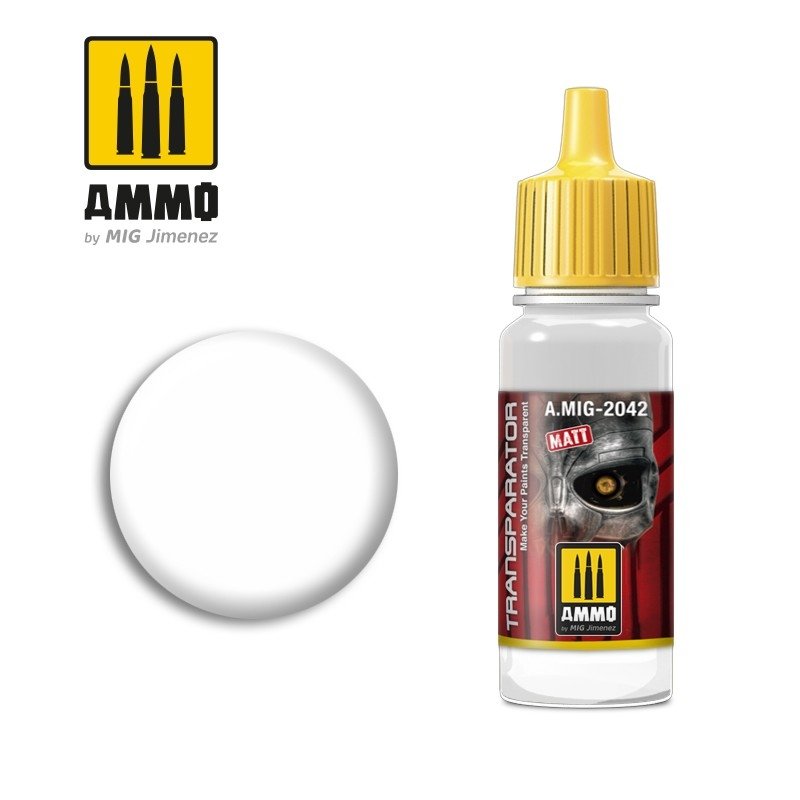 Munitions pour Mig Jimenez 2042 TANSPARATOR MATE 17 ML