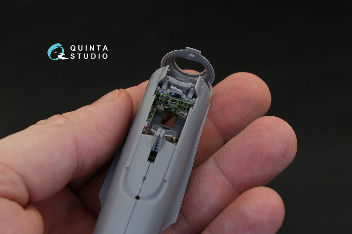 Intérieur imprimé en 3D et coloré sur papier décalcomanie Quinta Studio QD48123 A6M3 (pour kit Tamiya) 1/48 – image 3