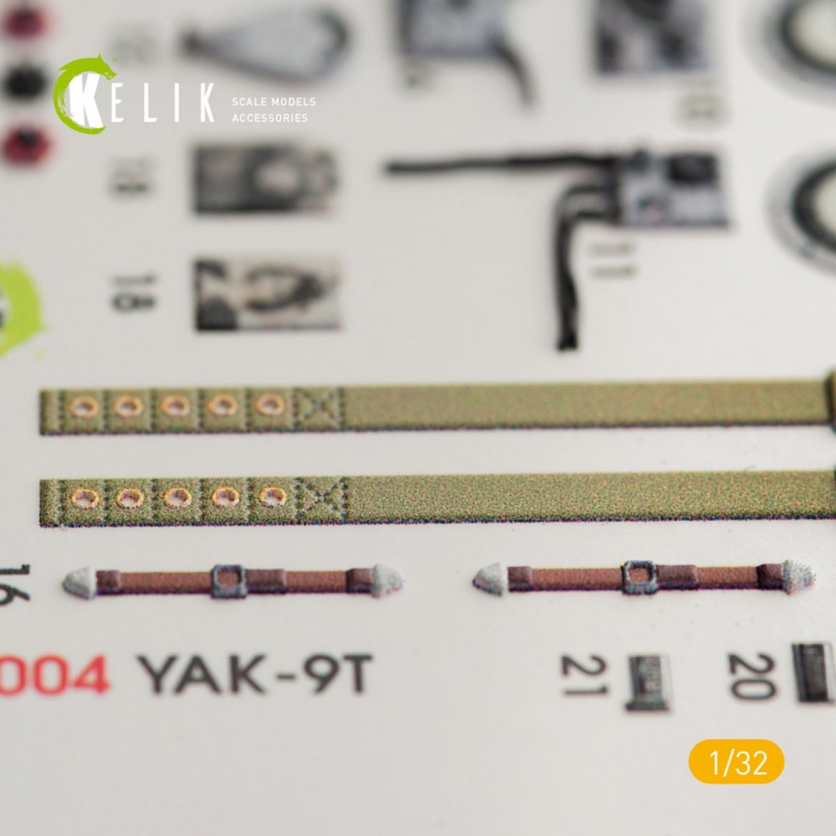 Décalcomanies 3D intérieures KELIK K32004 YAK-9T pour kit ICM 1/32 – image 7