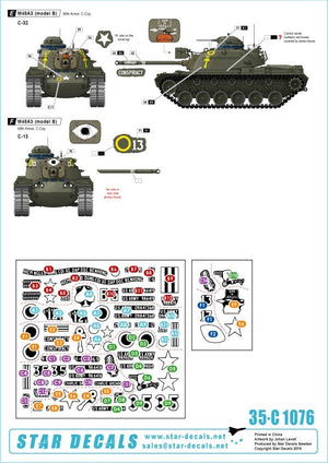 Star Decals 35-C1076 M48A3 Patton au Vietnam 1/35 – imagen 2