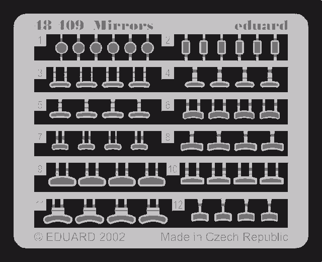 Miroirs Eduard 48409 1/48 