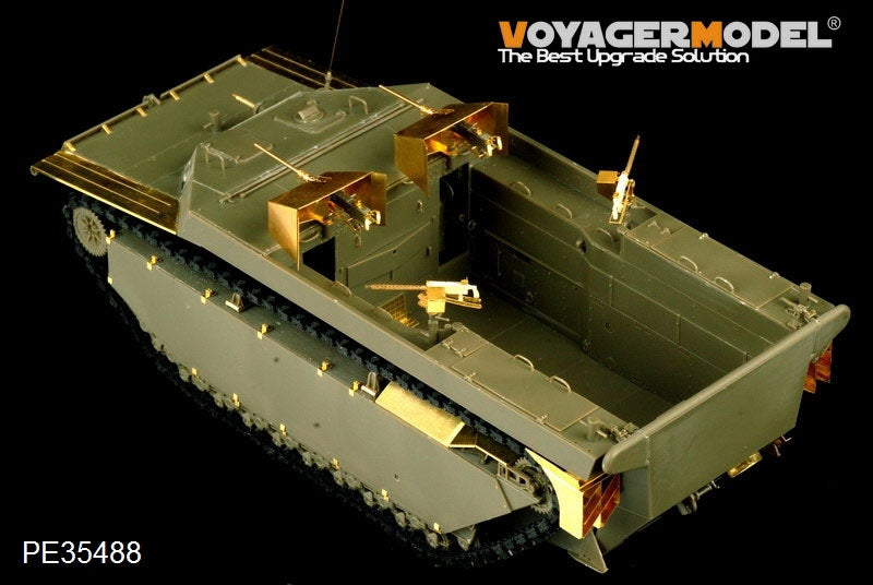 Maquette Voyager PE35488 Véhicule de débarquement chenillé américain LVT-4 Water Buffalo de la Seconde Guerre mondiale, version de base, pour AFV CLUB 35198, échelle 1/35 – image 2