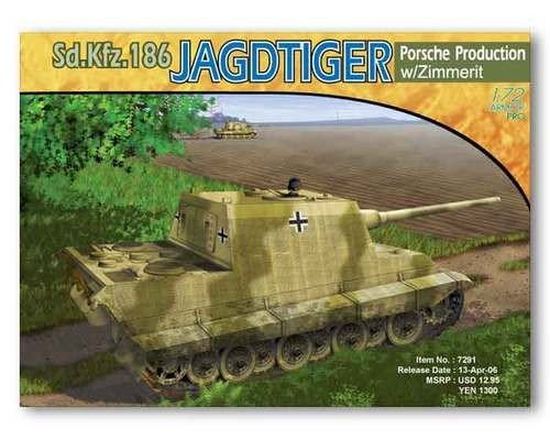 Dragon 7291 Jagdtiger, version Porsche avec Zimmerit (1/72)