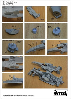 Kit de détails KA Models FE-20008 FERRARI 248F1 Fujimi 1/20 – Bild 3