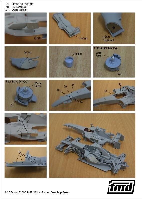 Kit de détails KA Models FE-20008 FERRARI 248F1 Fujimi 1/20 – Bild 3