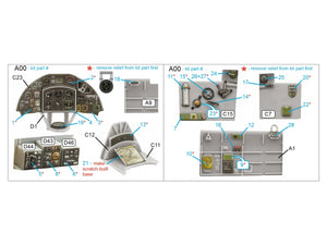 Intérieur imprimé en 3D et coloré sur papier décalcomanie Quinta Studio QDS-48423 Fairey Fulmar Mk.I (Trumpeter) (Petite version) 1/48  – image 2