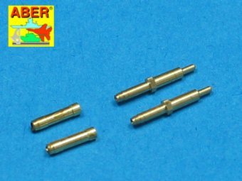 Aber A48 010 Ensemble de 2 canons pour mitrailleuses d&amp;#39;avions allemands MK 108 de 30 mm avec tube de souffle (1/48)
