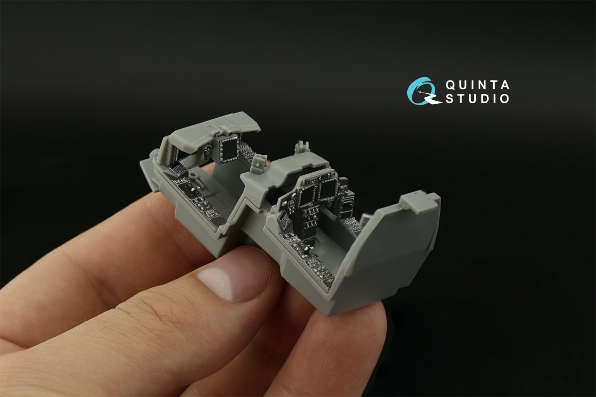 Intérieur imprimé en 3D et coloré sur papier décalcomanie Quinta Studio QD48375 AH-64E (Hasegawa) 1/48 – image 8
