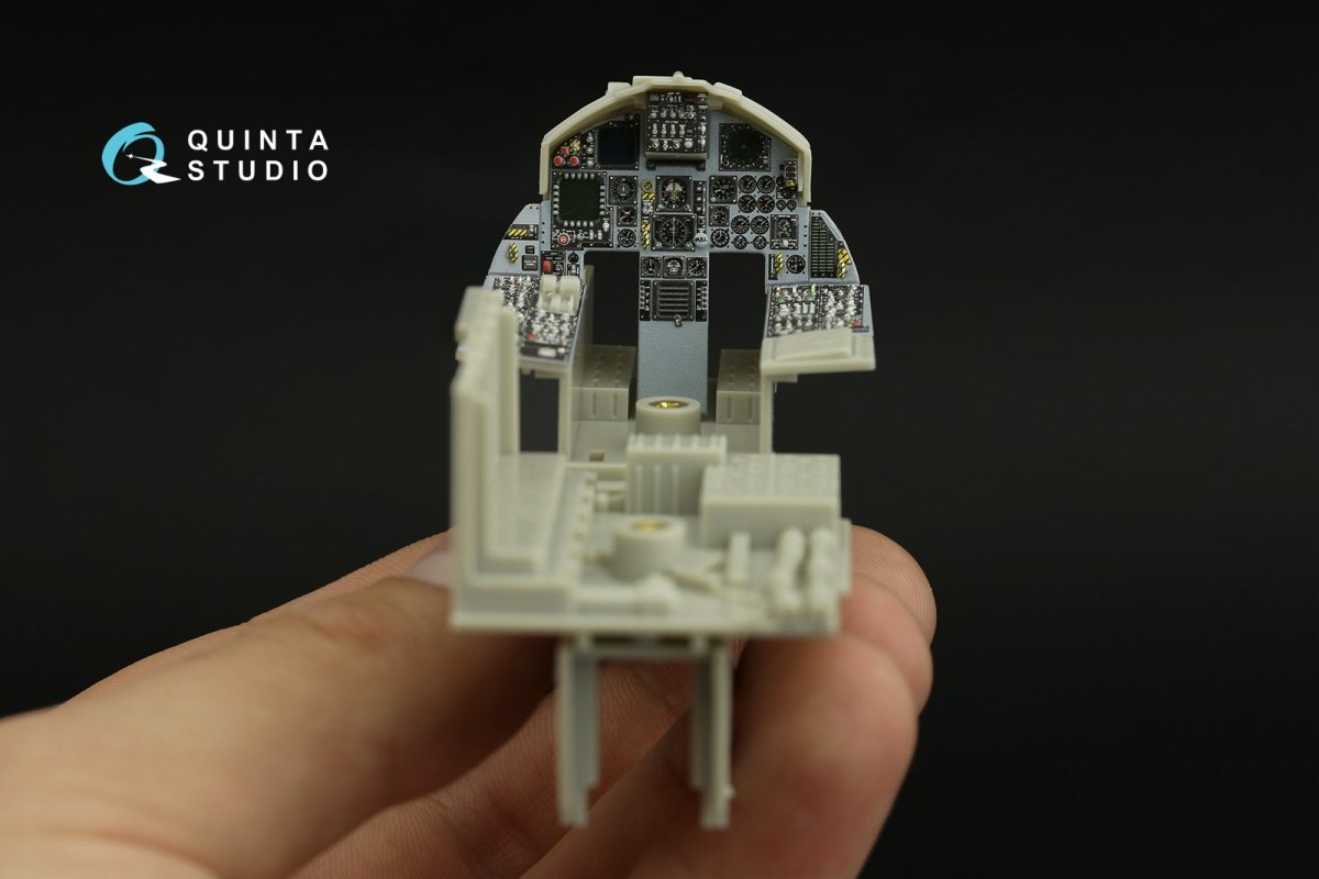 Intérieur imprimé en 3D et coloré sur papier décalcomanie pour F-15C Late/F-15J Late (Tamiya) (petite version) Quinta Studio QDS-32157 – image 4