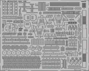 Eduard 53188 HMS Hood pt. 2 TRUMPETER 1/200 radars