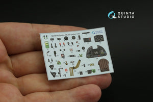 Intérieur imprimé en 3D et coloré sur papier décalcomanie Quinta Studio QD48144 Spitfire PR.XIX (Airfix) 1/48 – image 3