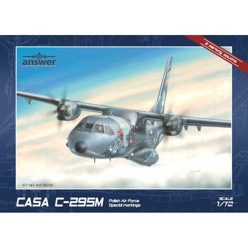 Réponse AA72033 Casa C-295M Marquages ​​spéciaux de l&amp;#39;armée de l&amp;#39;air polonaise 1/72