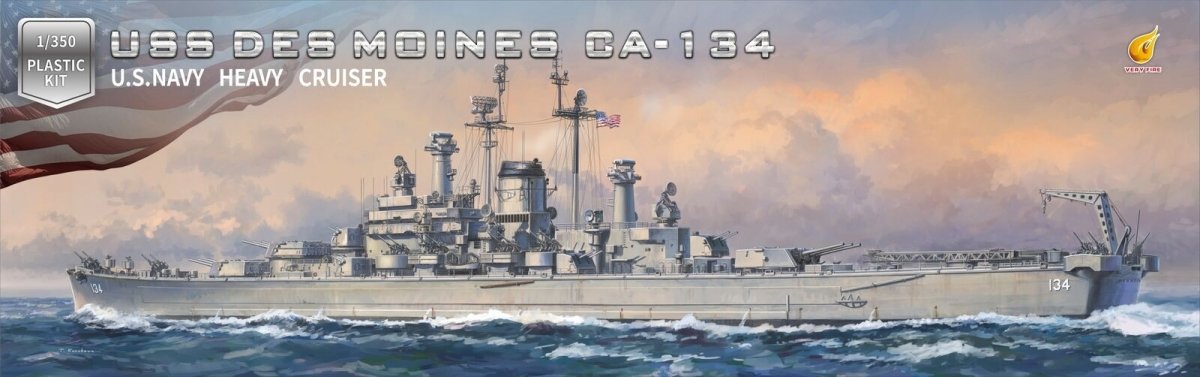 Très Incendie VF350918DX USS Des Moines CA-134 1/350
