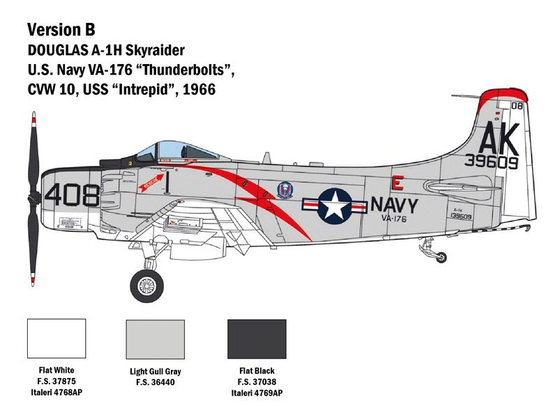 Italeri 2788 Douglas A-1H Skyraider 1/48 – zdjęcie 6