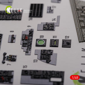 Décalcomanies 3D intérieures KELIK K48089 F-4J « Phantom II » pour maquette Academy au 1/48 – image 5