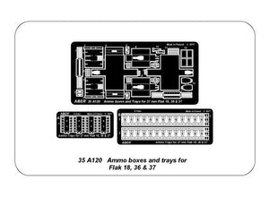 Boîtes de munitions Aber 35A120 Flak 18; 36 et 37 (1/35) – image 4