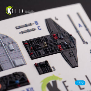 Décalcomanies 3D pour l&amp;#39;intérieur du S-2A Tracker KELIK K72082, compatibles avec la maquette Hasegawa au 1/72 – Bild 5