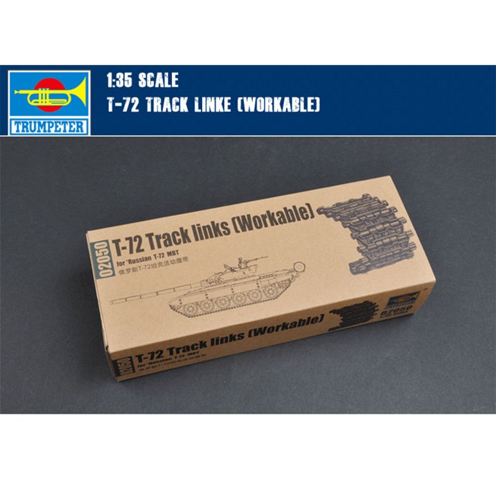 Maillons de chenille Trumpeter 02050 T-72 (fonctionnels) pour char de combat principal russe T-72 à l'échelle 1/35