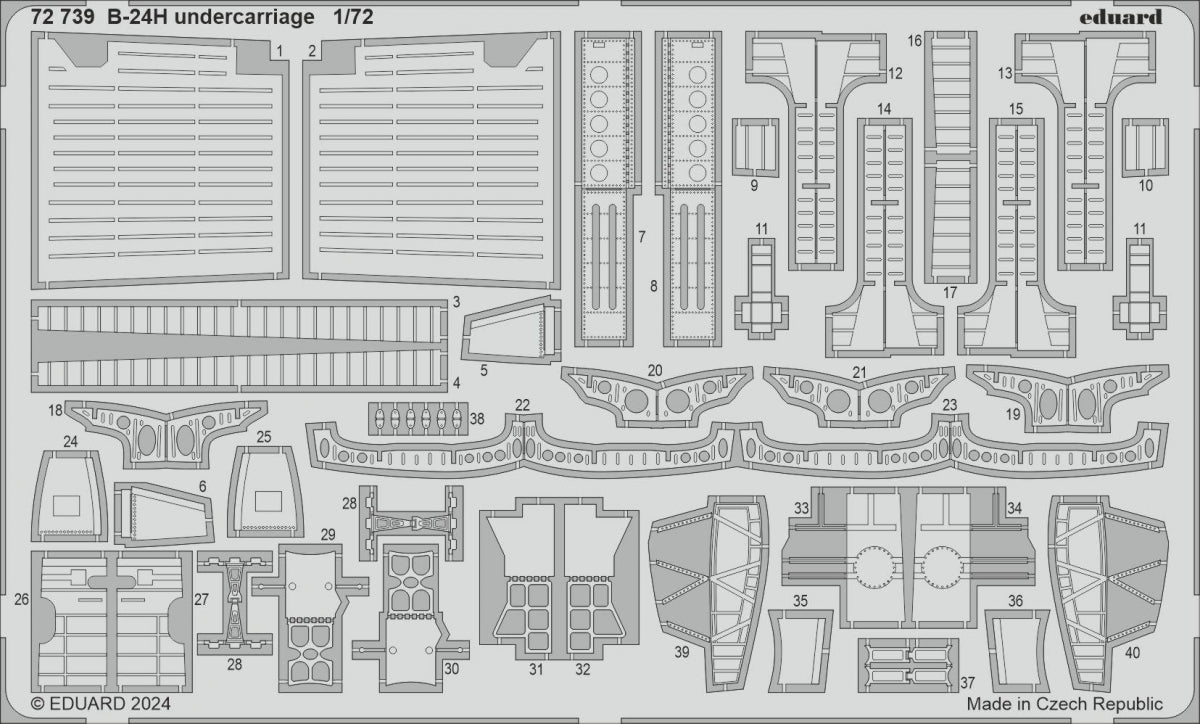 Eduard BIG72183 B-24H AIRFIX 1/72 – immagine 3