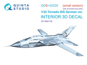 Quinta Studio QDS+32229 Tornado IDS Intérieur imprimé en 3D et coloré sur papier décalcomanie (Italeri) (Petite version) (avec pièces en résine imprimées en 3D) 1/32