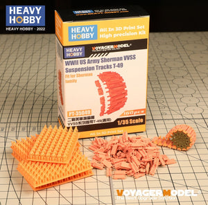 Heavy Hobby PT35049 Chenilles à suspension VVSS pour Sherman T-49 de l&amp;#39;armée américaine (Seconde Guerre mondiale) au 1/35  – Bild 2