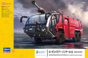 Hasegawa SW05 ROSENBAUER PANTHER 6×6 CAMION D&amp;#39;ASSISTANCE AÉROPORTUAIRE 1/72