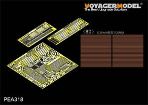 Maquette Voyager PEA318 Bulldozer blindé moderne IDF D9R à blindage à lames (POUR MENG SS-002) 1/35