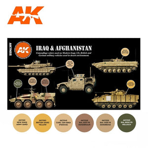 AK Interactive AK11655 3G IRAK &amp;amp; AFGHANISTAN 6x17 ml – immagine 2