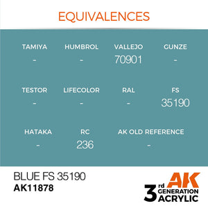 AK Interactive AK11878 BLUE FS 35190 – AIR 17 ml – zdjęcie 3