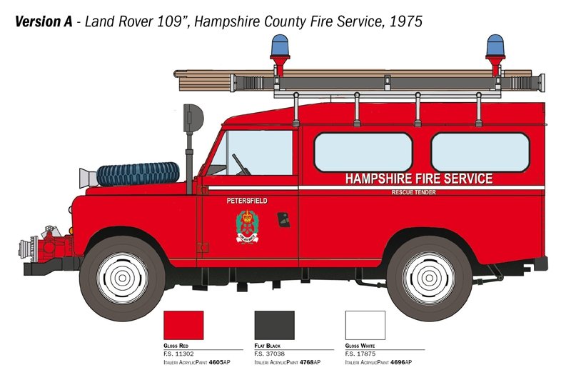 Italeri 3660 CAMION DE POMPIERS LAND ROVER 1/24 – immagine 6