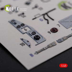 KELIK K48094 IL-2 Shturmovik stickers 3D intérieur pour kit Tamiya 1/48 – image 7