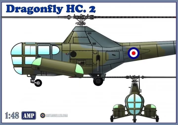 AMP 48003 Westland Dragonfly HC.2 Hélicoptère de sauvetage 1/48